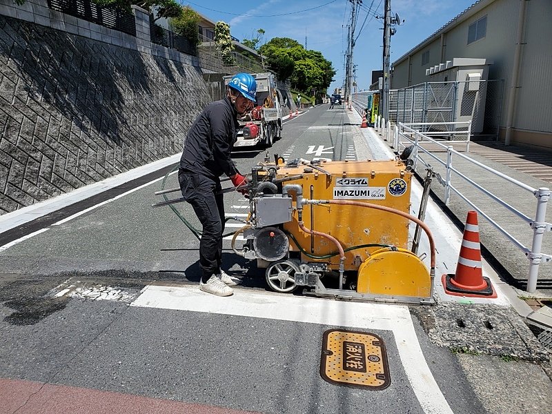 北九州市大浦　ｶｯﾀｰ切断　