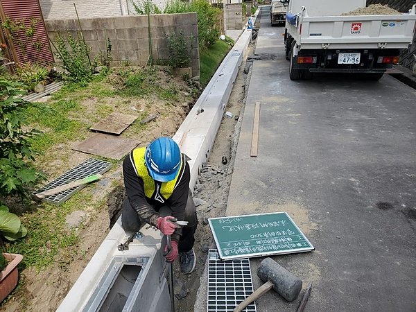 竣工のお知らせ。「浅川日の峯54号線側溝補修工事」が竣工を迎えました。の画像