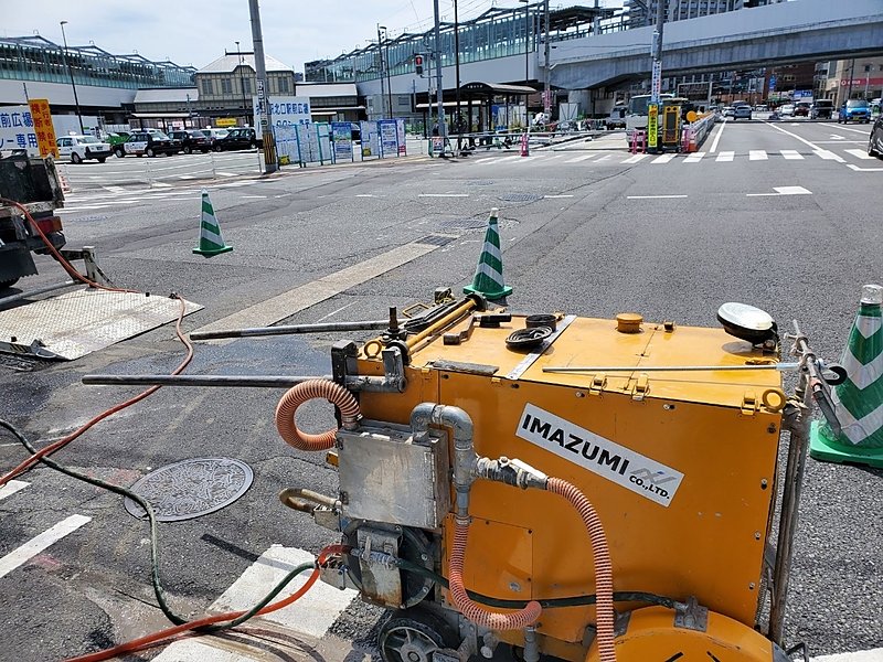 北九州市折尾駅　ｶｯﾀｰ工事　汚泥