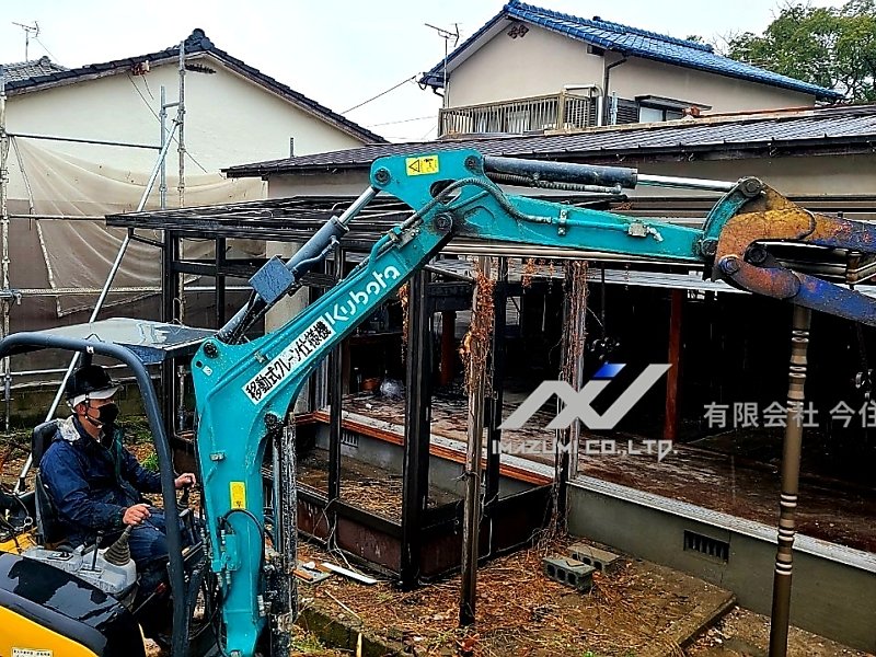 木造2階　建物解体工事　福岡県遠賀郡　