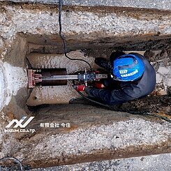 コア抜き　福岡県遠賀町　マンホール　下水道のイメージ