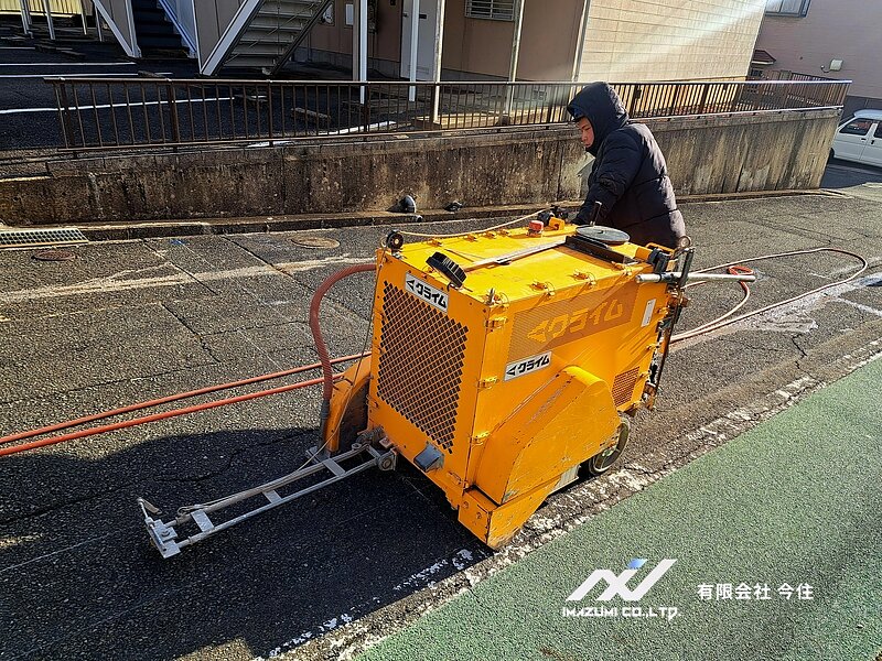 北九州市若松区　カッター工事　道路カッター